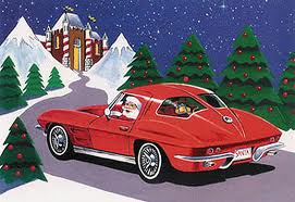 Santa in a Corvette